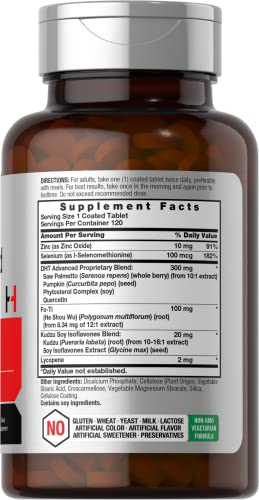 Horb ach DHT Advanced Hair Formula   120 Tablets   Non GMO and Gluten Free Hair Formula Blend with Saw Palmetto  Kudzu  and Fo Ti