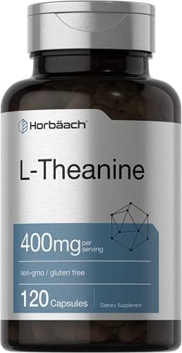 Horb ach L Theanine   400mg   120 Capsules   Non GMO & Gluten Free