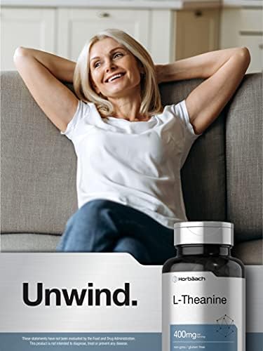 Horb ach L Theanine   400mg   120 Capsules   Non GMO & Gluten Free