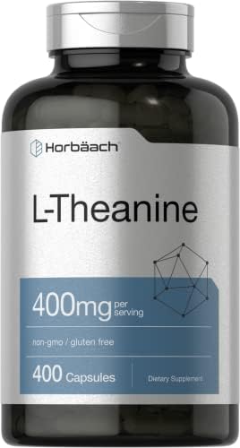 Horb ach L Theanine   400mg   120 Capsules   Non GMO & Gluten Free