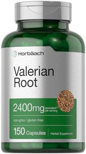 Horb ach Valerian Root Capsules   150 Count   Extract Supplement   Non GMO  Gluten Free