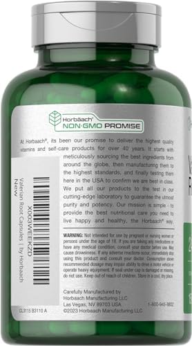 Horb ach Valerian Root Capsules   150 Count   Extract Supplement   Non GMO  Gluten Free