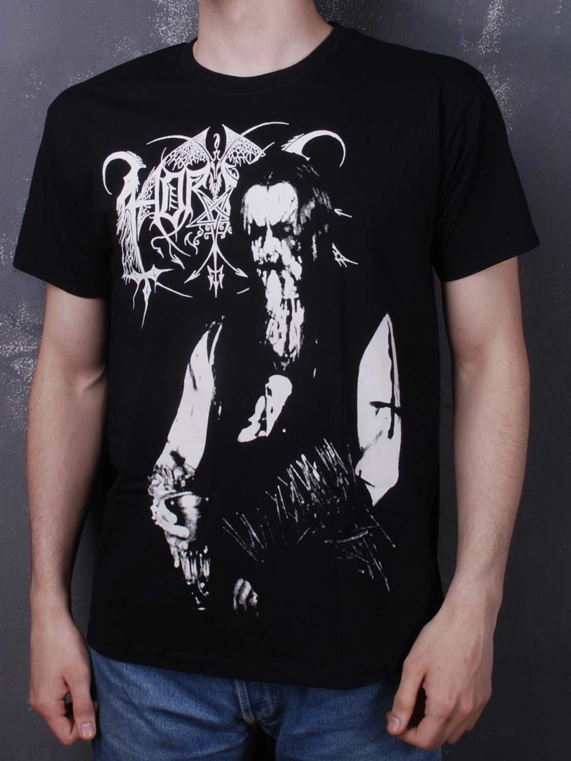 Talla L - Horna   Pimeyden Hehku T Shirt Black