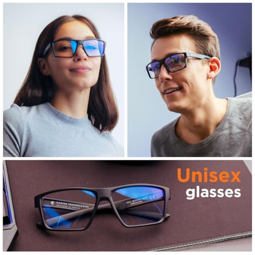 Horus X   Gaming Glasses   Blue Light Blocking Computer Screen Glasses   Anti Fatigue & Eyestrain for Men and Women