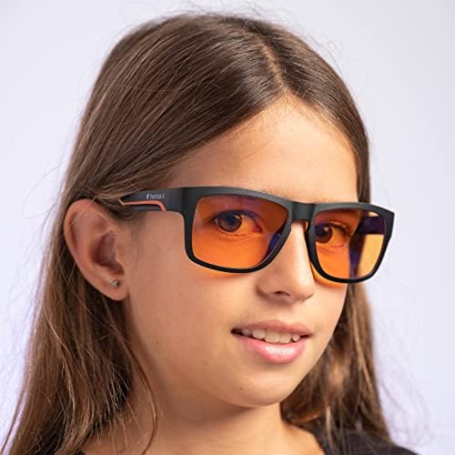 Horus X     Kids Blue Light Blocking Glasses   Gaming glasses   Screen Protection for boys and girls   Amber