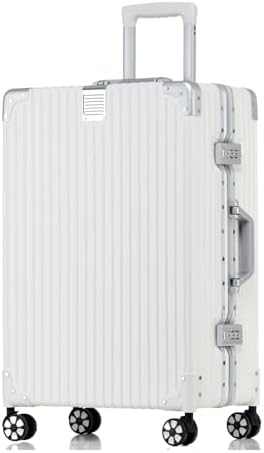 HotWay 28 Inch Checked in Luggage with Aluminum Frame PC Hard Shell Suitcase with Spinner Wheels and TSA Lock  Large Suitcase for Business Travel