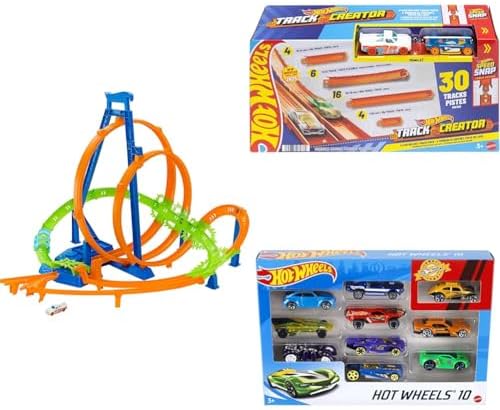 Hot Wheels Toy Car Track Set Action Epic Crash Dash with 1 64 Scale Vehicle & 5 Action Zones  Powered by Motorized Booster  Amazon Exclusive 