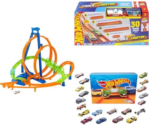 Hot Wheels Toy Car Track Set Action Epic Crash Dash with 1 64 Scale Vehicle & 5 Action Zones  Powered by Motorized Booster  Amazon Exclusive 