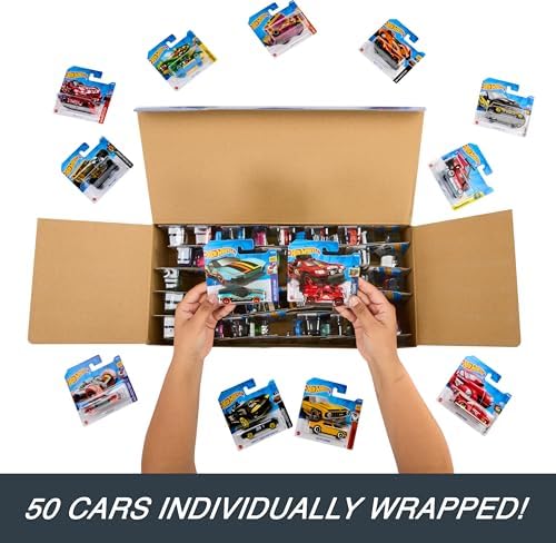 Hot Wheels Toy Cars & Trucks  50 Pack of 1 64 Scale Vehicles  Individually Packaged  Styles May Vary   Amazon Exclusive 