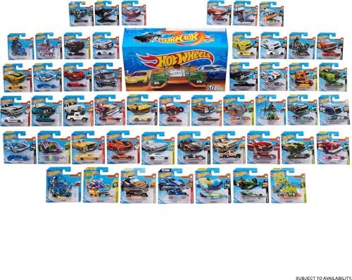 Hot Wheels Toy Cars & Trucks  50 Pack of 1 64 Scale Vehicles  Individually Packaged  Styles May Vary   Amazon Exclusive 