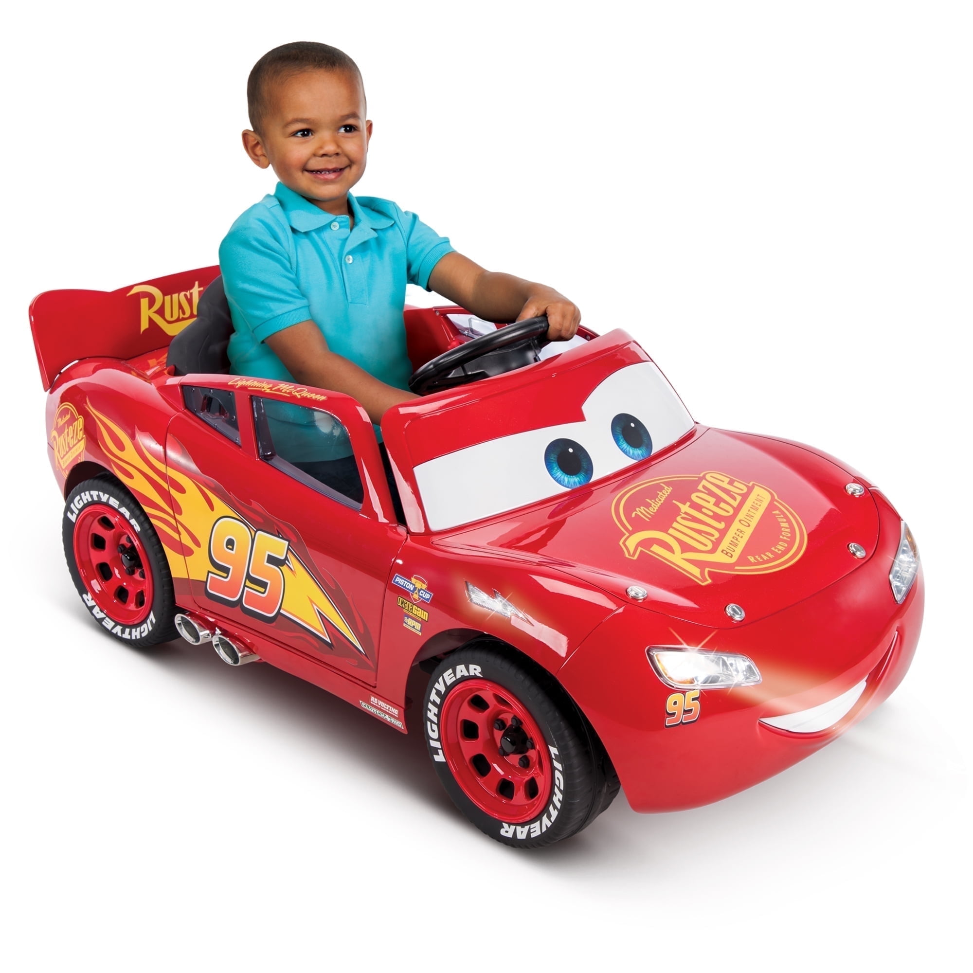Huffy 6V Disney Pixar Lightning McQueen Ride On Toy  Kids Ages 3 7  Red
