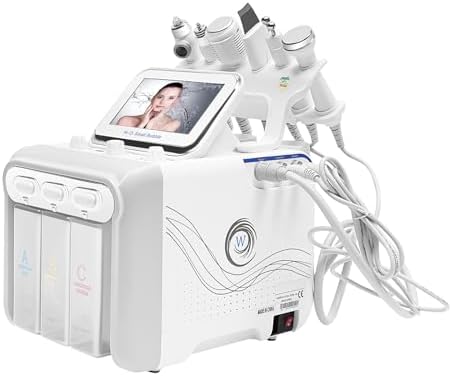 Hydrogen Oxygen Facial Machine  6 in1 Professional Facial Care Device  for Improving the Quality of Skin and Face Skin Care in Household Salon  Personal Home Use  Dorm  Ideal Gift for Friends