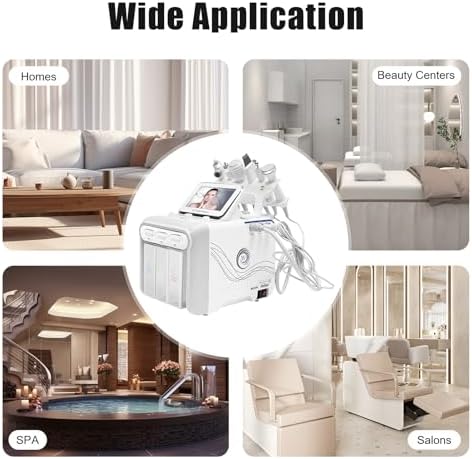 Hydrogen Oxygen Facial Machine  6 in1 Professional Facial Care Device  for Improving the Quality of Skin and Face Skin Care in Household Salon  Personal Home Use  Dorm  Ideal Gift for Friends