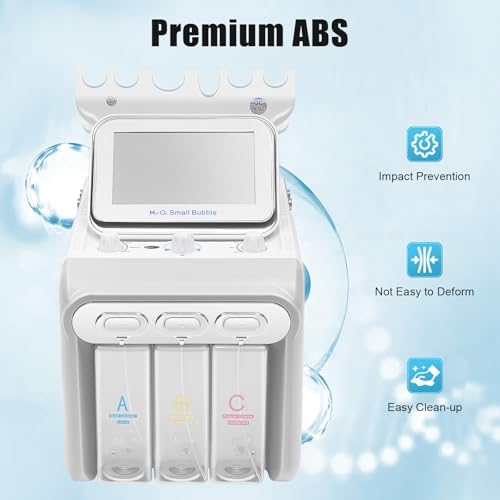 Hydrogen Oxygen Facial Machine  6 in1 Professional Facial Care Device  for Improving the Quality of Skin and Face Skin Care in Household Salon  Personal Home Use  Dorm  Ideal Gift for Friends