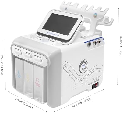 Hydrogen Oxygen Facial Machine  6 in1 Professional Facial Care Device  for Improving the Quality of Skin and Face Skin Care in Household Salon  Personal Home Use  Dorm  Ideal Gift for Friends