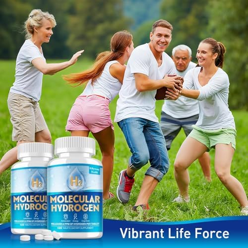 Hydrogen Water Tablets & Hydrogen Tablets  H2 Molecular Hydrogen for Drinking Water with Magnesium  12 PPM Supplements for Mental Clarity  Cognitive Function and Energy  120 Counts