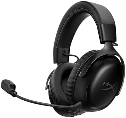 HyperX Cloud III S   Wireless Gaming Headset for Multi Platform  2 4GHz  Bluetooth  Battery Life up to 120 Hours 2 4GHz / 200 Hours Bluetooth  53mm Angled Drivers  Detachable Mic   Black