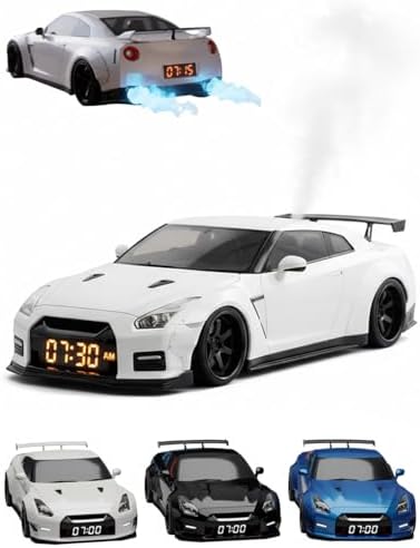 Hypercar Alarm Clock  Realistic Engine & Light Effects  Sports Car Ornament with Realistic Engine Sounds and Dynamic Flame Effects  Sports Car Alarm Clock with Crystal Clear LED Display Screen B