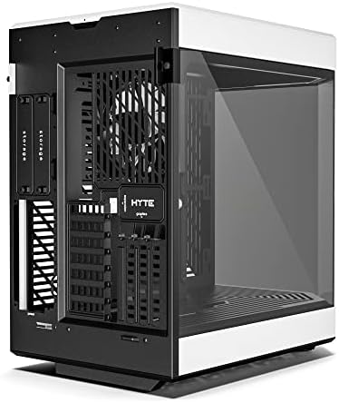 Hyte Y70 Touch Infinite Dual Chamber ATX Mid Tower Modern Aesthetic Case with Integrated 2 5K LCD Touchscreen   Snow White
