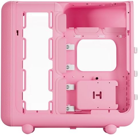 Hyte Y70 Touch Infinite Dual Chamber ATX Mid Tower Modern Aesthetic Case with Integrated 2 5K LCD Touchscreen   Snow White