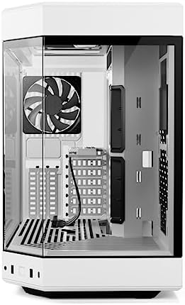 Hyte Y70 Touch Infinite Dual Chamber ATX Mid Tower Modern Aesthetic Case with Integrated 2 5K LCD Touchscreen   Snow White