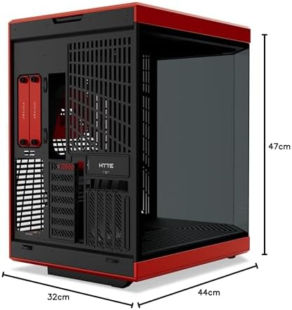 Hyte Y70 Touch Infinite Dual Chamber ATX Mid Tower Modern Aesthetic Case with Integrated 2 5K LCD Touchscreen   Snow White