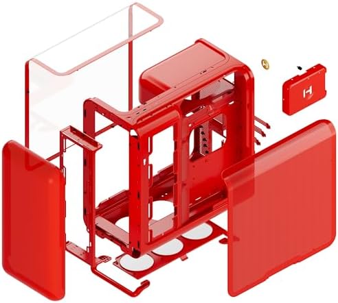 Hyte Y70 Touch Infinite Dual Chamber ATX Mid Tower Modern Aesthetic Case with Integrated 2 5K LCD Touchscreen   Snow White
