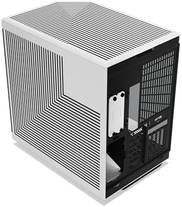 Hyte Y70 Touch Infinite Dual Chamber ATX Mid Tower Modern Aesthetic Case with Integrated 2 5K LCD Touchscreen   Snow White