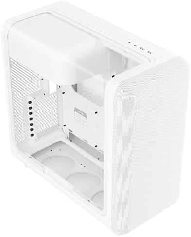 Hyte Y70 Touch Infinite Dual Chamber ATX Mid Tower Modern Aesthetic Case with Integrated 2 5K LCD Touchscreen   Snow White