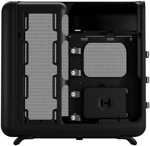 Hyte Y70 Touch Infinite Dual Chamber ATX Mid Tower Modern Aesthetic Case with Integrated 2 5K LCD Touchscreen   Snow White