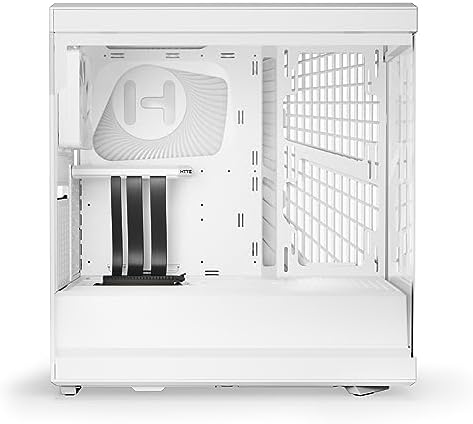 Hyte Y70 Touch Infinite Dual Chamber ATX Mid Tower Modern Aesthetic Case with Integrated 2 5K LCD Touchscreen   Snow White