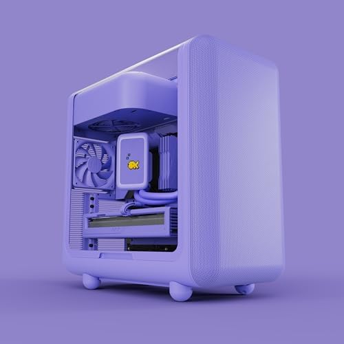 Hyte Y70 Touch Infinite Dual Chamber ATX Mid Tower Modern Aesthetic Case with Integrated 2 5K LCD Touchscreen   Snow White