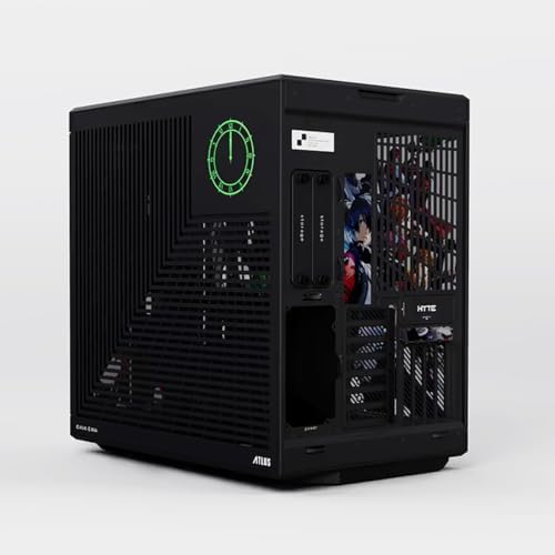 Hyte Y70 Touch Infinite Dual Chamber ATX Mid Tower Modern Aesthetic Case with Integrated 2 5K LCD Touchscreen   Panda/White