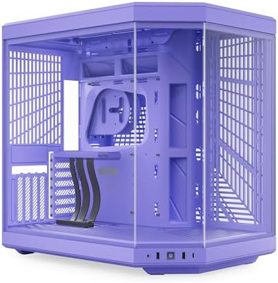 Hyte Y70 Touch Infinite Dual Chamber ATX Mid Tower Modern Aesthetic Case with Integrated 2 5K LCD Touchscreen   Panda/White