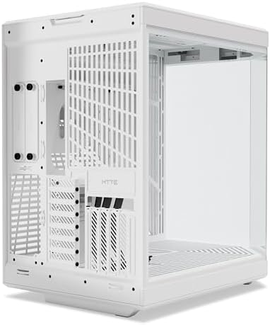 Hyte Y70 Touch Infinite Dual Chamber ATX Mid Tower Modern Aesthetic Case with Integrated 2 5K LCD Touchscreen   Panda/White