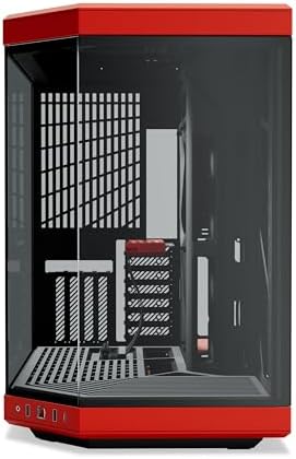 Hyte Y70 Upgraded Modern Aesthetic Dual Chamber Panoramic Tempered Glass Mid Tower ATX Computer Gaming Case with PCIE 4 0 Riser Cable Included  White  CS HYTE Y70 BW 