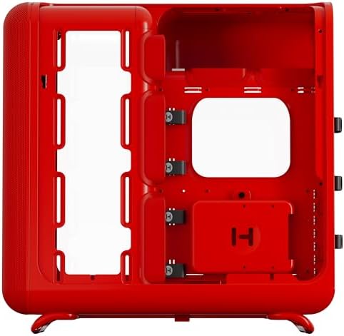 Hyte Y70 Upgraded Modern Aesthetic Dual Chamber Panoramic Tempered Glass Mid Tower ATX Computer Gaming Case with PCIE 4 0 Riser Cable Included  White  CS HYTE Y70 BW 