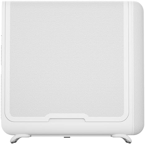 Hyte Y70 Upgraded Modern Aesthetic Dual Chamber Panoramic Tempered Glass Mid Tower ATX Computer Gaming Case with PCIE 4 0 Riser Cable Included  White  CS HYTE Y70 BW 