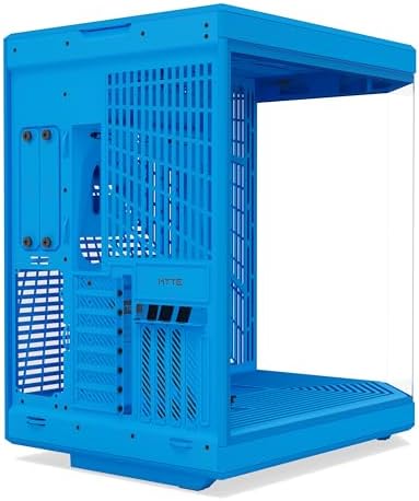 Hyte Y70 Upgraded Modern Aesthetic Dual Chamber Panoramic Tempered Glass Mid Tower ATX Computer Gaming Case with PCIE 4 0 Riser Cable Included  White  CS HYTE Y70 BW 
