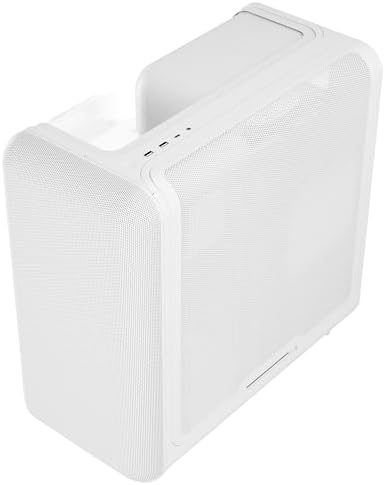 Hyte Y70 Upgraded Modern Aesthetic Dual Chamber Panoramic Tempered Glass Mid Tower ATX Computer Gaming Case with PCIE 4 0 Riser Cable Included  White  CS HYTE Y70 BW 