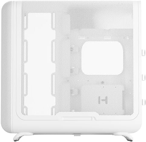 Hyte Y70 Upgraded Modern Aesthetic Dual Chamber Panoramic Tempered Glass Mid Tower ATX Computer Gaming Case with PCIE 4 0 Riser Cable Included  White  CS HYTE Y70 BW 