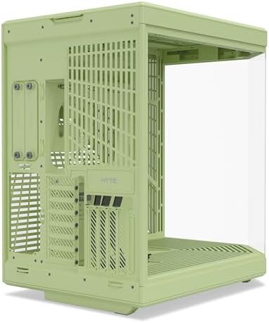 Hyte Y70 Upgraded Modern Aesthetic Dual Chamber Panoramic Tempered Glass Mid Tower ATX Computer Gaming Case with PCIE 4 0 Riser Cable Included  White  CS HYTE Y70 BW 