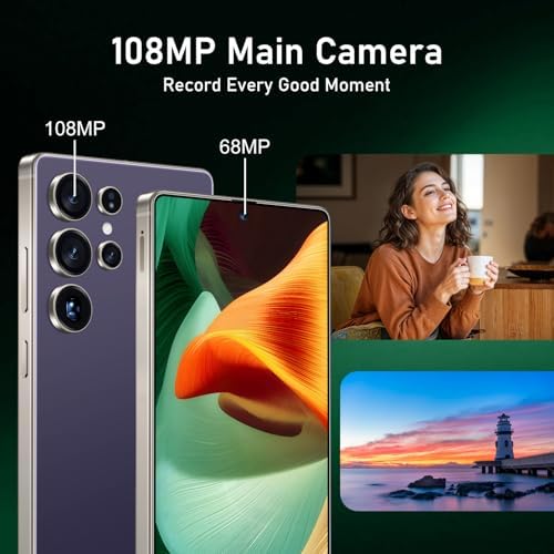 I25 Ultra  6 99 FHD  Android 14 Smartphone   12GB 512GB   108MP 68MP Camera   7000mAh Battery   Built in Stylus Pen   Blazing Fast Performance  Purple 