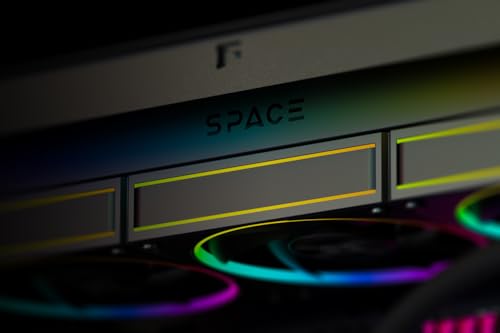 ID COOLING SL360 White CPU Liquid Cooler with Display  Customizable 2 1 LCD Display for Images or Performance Metrics  360mm AIO Cooler  Three AF127 ARGB Fans  Fits Intel/AMD