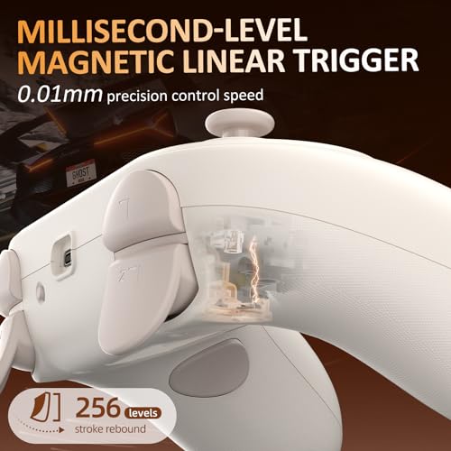 IINE Switch Controller  Wireless Pro Controller for Switch/Lite/OLED/PC  Remote Gamepad with Hall Linear Triggers/Wake up/Macro/Turbo/Vibration/Motion Control  Controller