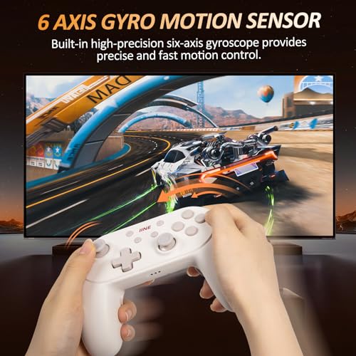IINE Switch Controller  Wireless Pro Controller for Switch/Lite/OLED/PC  Remote Gamepad with Hall Linear Triggers/Wake up/Macro/Turbo/Vibration/Motion Control  Controller