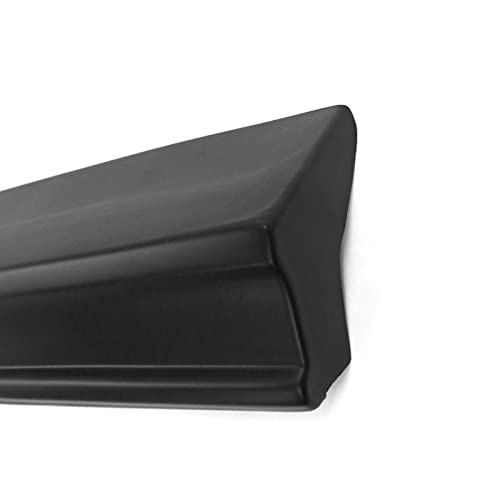 IKON MOTORSPORTS  Side Skirts Compatible with 2019 2020 Mazda 3 Sedan  4 Door Side Skirt Extension Rocker Panel Matte Black PP Polypropylene 2PC