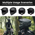 TALLA M - Cascos abiertos ILM para motocicletas 3/4, estilo vintage, retro, para ciclomotores, ATV, cruceros, DOT