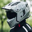 TALLA M - Cascos abiertos ILM para motocicletas 3/4, estilo vintage, retro, para ciclomotores, ATV, cruceros, DOT