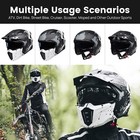 TALLA M - Cascos abiertos ILM para motocicletas 3/4, estilo vintage, retro, para ciclomotores, ATV, cruceros, DOT
